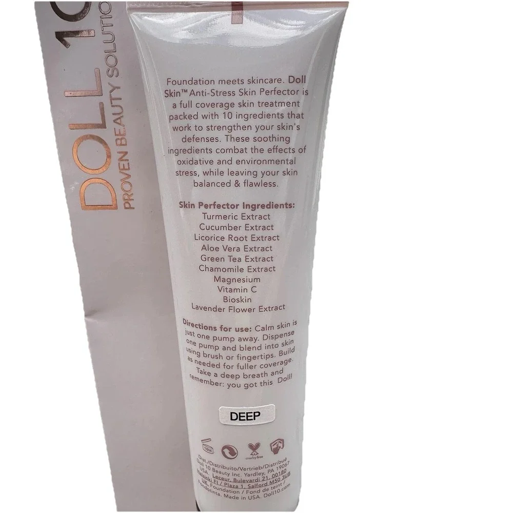 DOLL 10 DOLL SKIN‎ Anti-Stress Skin Perfector DEEP 30 mL / 1 fl oz.